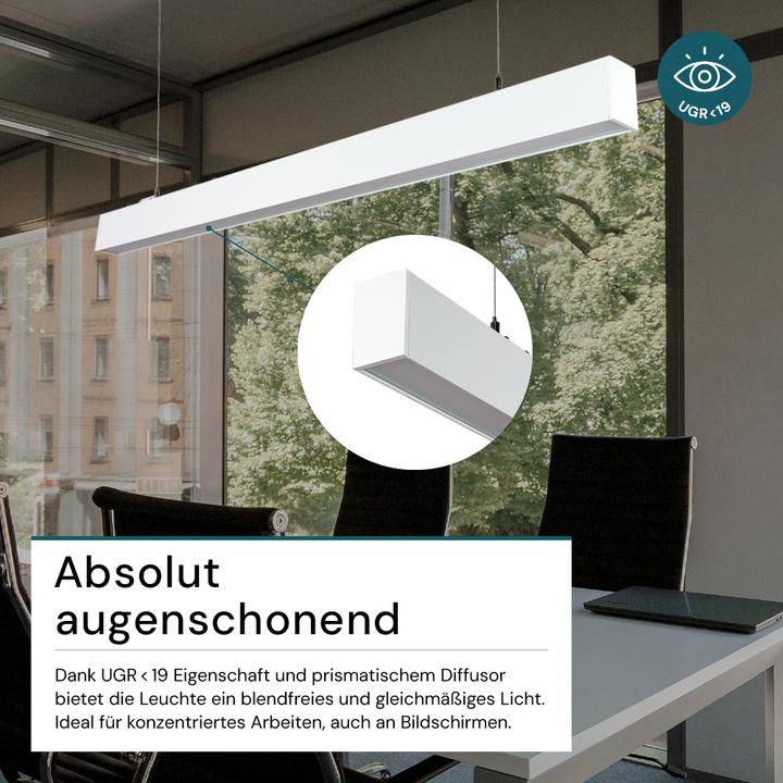 Immagine prodotto Luxula LED Büro-/Tresenleuchte Up&Down, weiss (3600 lm)