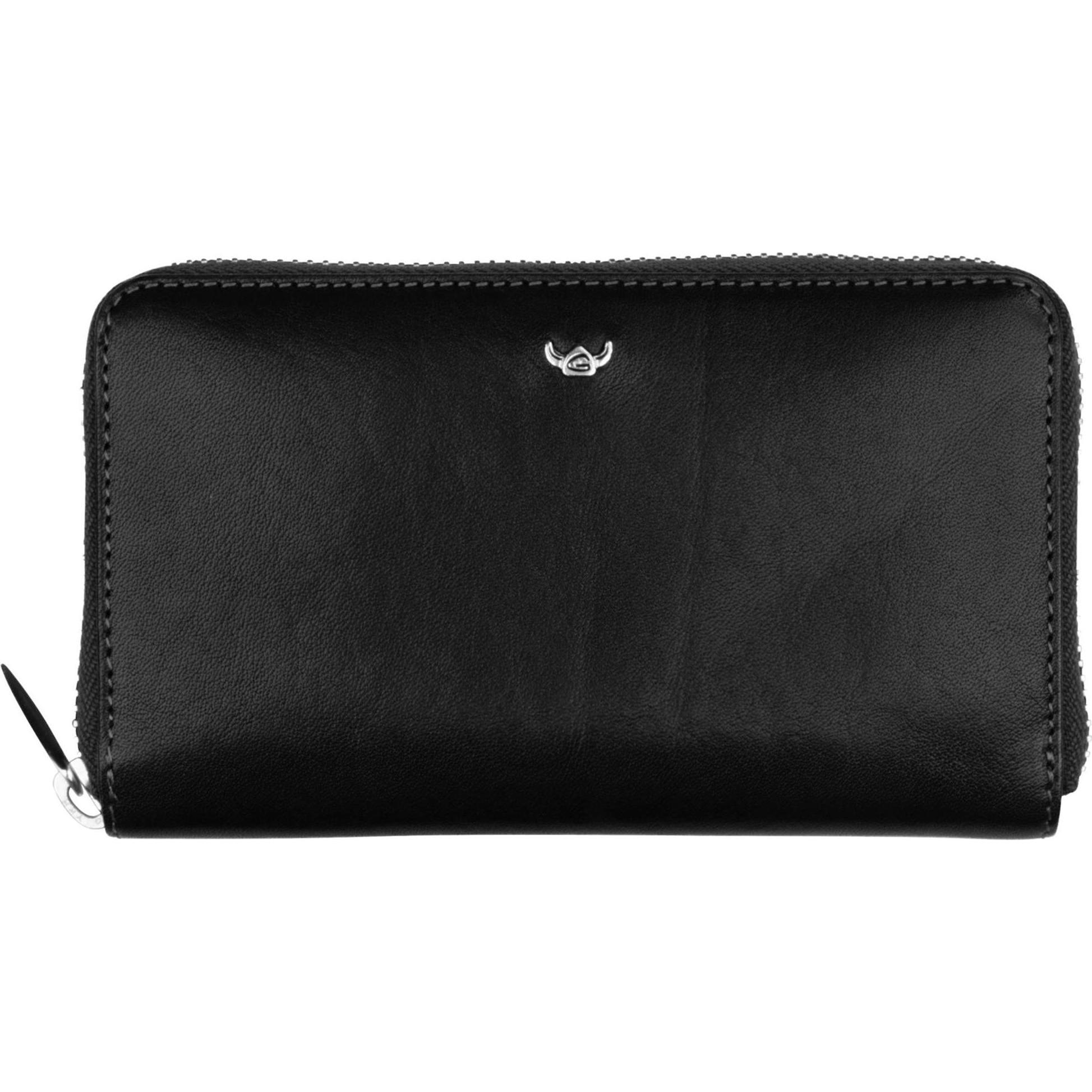 Golden Head, Damen, Portemonnaie, Colorado RFID Damenbörse, Schwarz