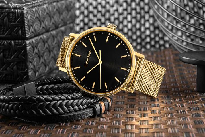 Image du produit Calvin Klein Moderne Mesh-Herrenuhr 25200049 + BOX (Montre analogique, 42 mm)