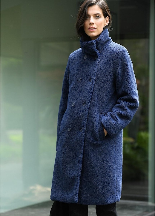 Actual product image Anne Weyburn Bouclé Coat with Button Closure (44)