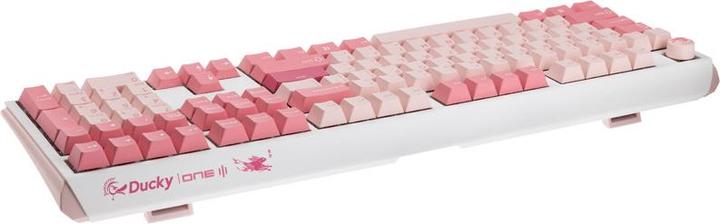 Actual product image Ducky One 3 Gossamer Pink Gaming Keyboard - MX-Blue (US) (US, Cable)