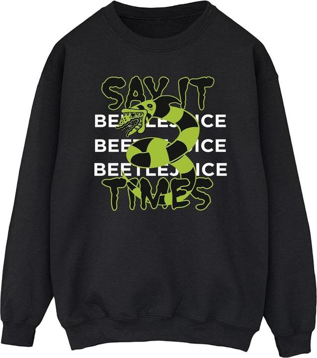 Immagine prodotto Beetlejuice Say It 3 Times Felpa Uomo (5XL)