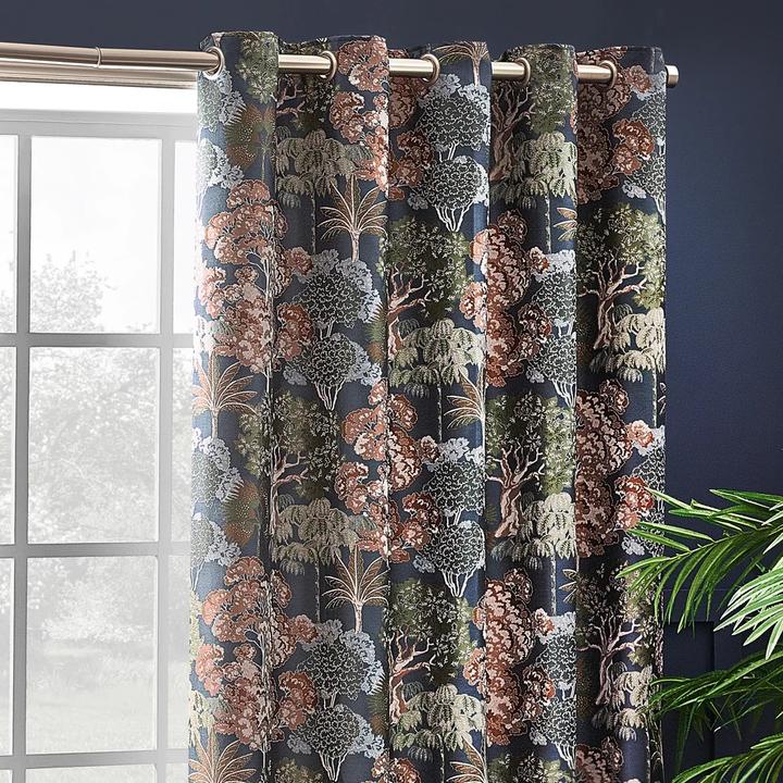 Immagine prodotto Wylder Woodlands Jacquard Floreale Tende con Occhielli (229 x 183 cm)
