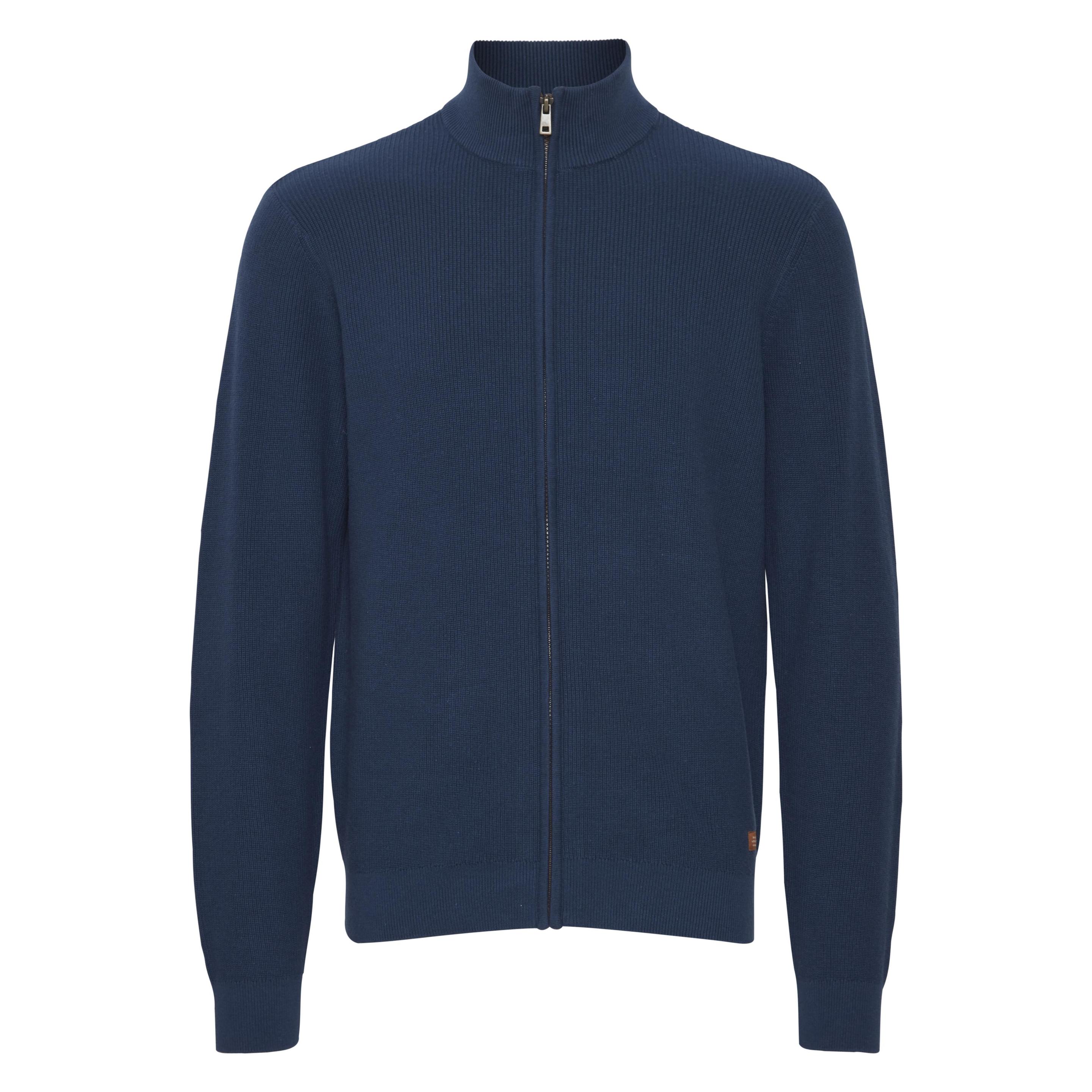 Blend, Herren, Pullover, BHCodford Zipthrough - Pullover - 20716265, Blau, (M)