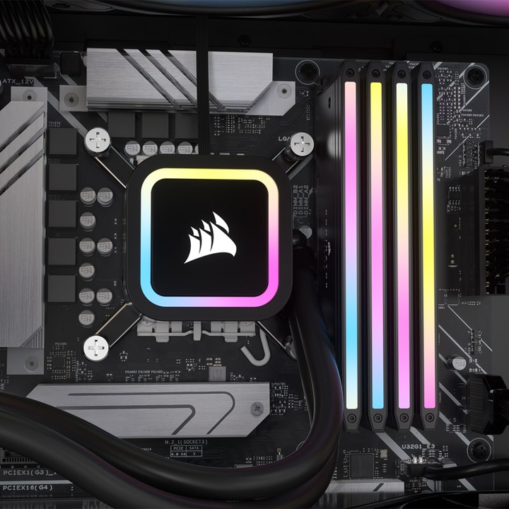 Produktbild Corsair DDR5, 6400MT/s 32GB 2x16GB DIMM, Unbuffered, 32-40-40-84, Std PMIC, XMP 3.0, DOMINATOR TITANIUM Blac (2 x 16GB, 6400 MHz, DDR5-RAM, DIMM)