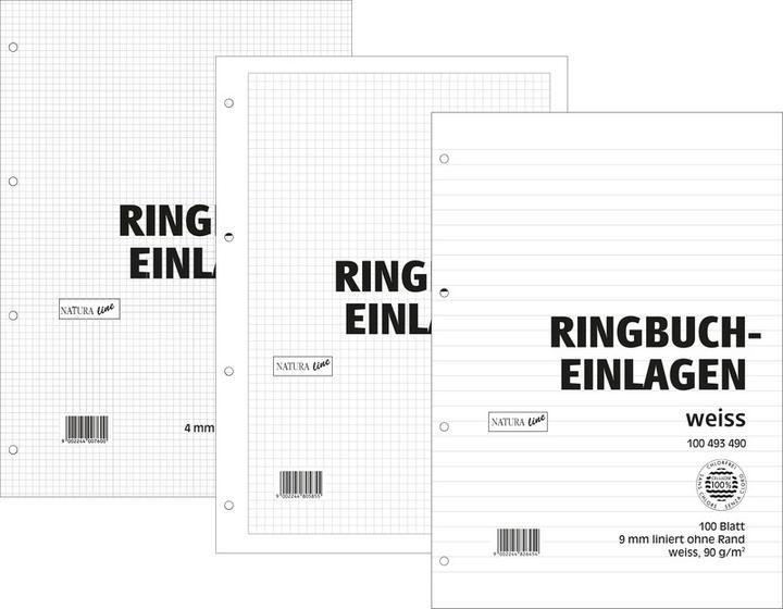 Produktbild Naturaline Ringbucheinl.A4 4mm ohne Rand