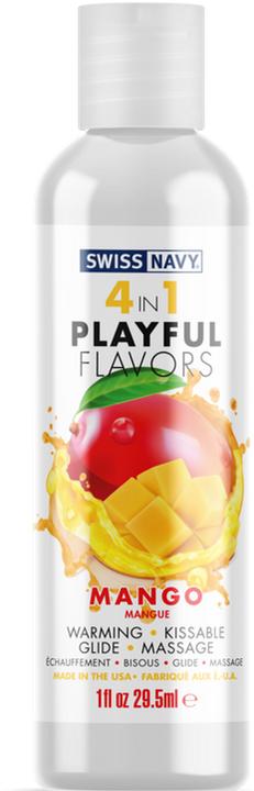Actual product image Swiss Navy 4 in 1 Mango - 1 fl oz / 30 ml (30 ml)