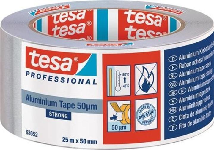 Produktbild tesa Alu Tape strong m. Liner 25m:50mm (50 mm)