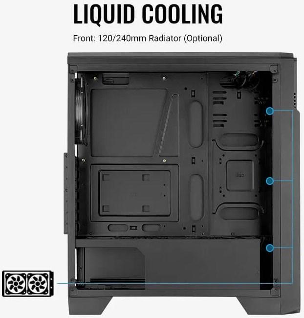 Produktbild AeroCool Ore Tempered Glass (ATX, mATX, Mini-ITX)