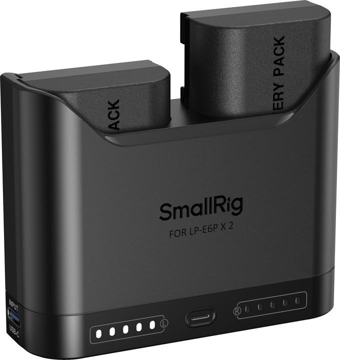 Actual product image SmallRig 5485 Turbo Charging Kit for LP-E6P Camera Batteries (Camera battery, Camera battery charger)