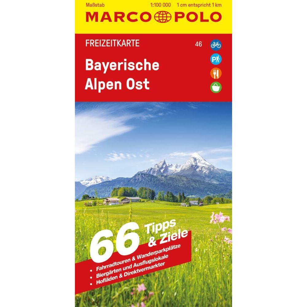 Freizeitkarte 46 Bayerische Alpen Ost 1:100.000, Landkarte