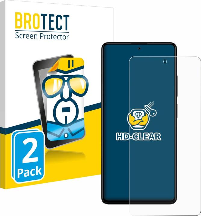 Actual product image BROTECT Screen Protector Clear (2 Piece, Xiaomi Redmi Note 12 Pro+)