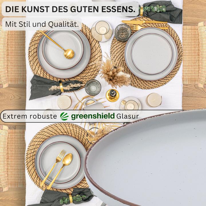 Produktbild Sänger Geschirr Speiseteller Set Bombay Stone (4x, 27 cm)