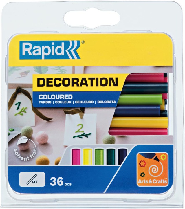 Immagine prodotto Rapid Colla stick colorata moderna Ø7x90mm 36 pezzi