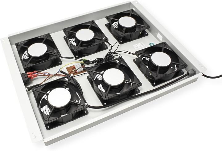 Produktbild Roline 19-inch roof-mounted fan unit 6 fans ON/OFF for server enclosure grey