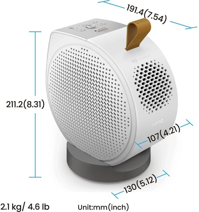 BenQ GV50 (HD, 500 lm, 1.2:1)