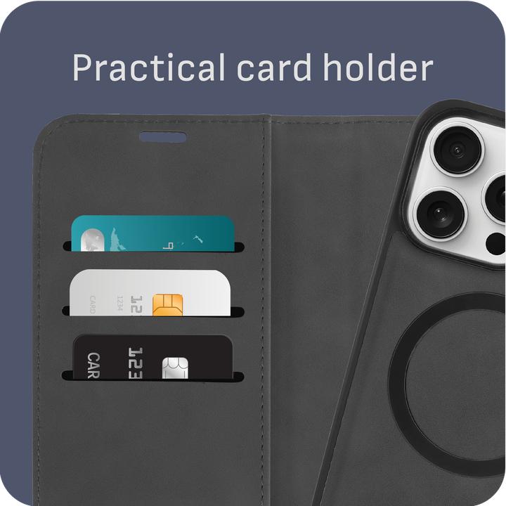 Produktbild Cazy Abnehmbare Brieftaschenhülle für iPhone 15 Pro, Abnehmbare Hülle, Magfit, 2-in-1-Design (Apple iPhone 15 Pro)