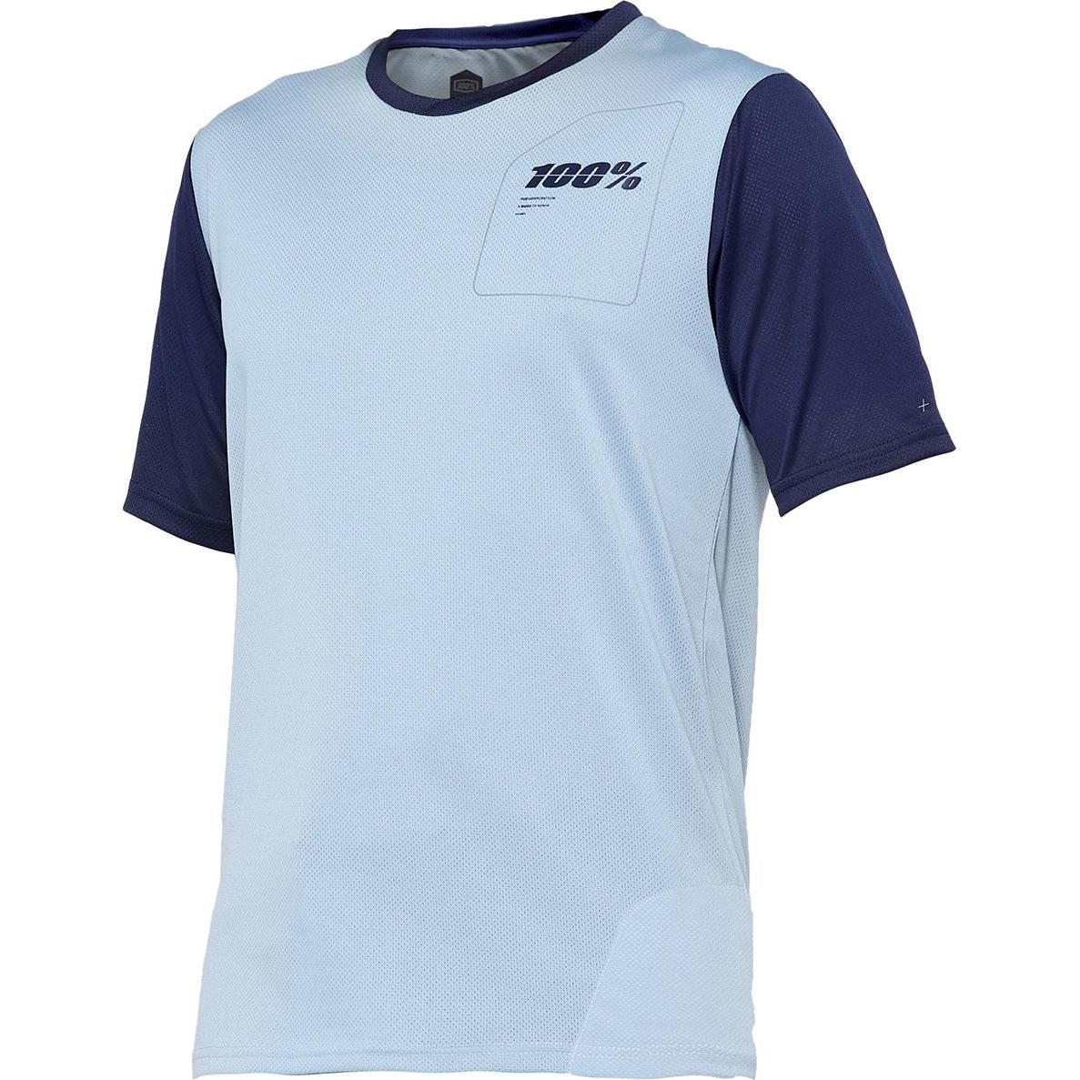 100%, Herren, Velotrikot, Ridecamp (S), Blau, S