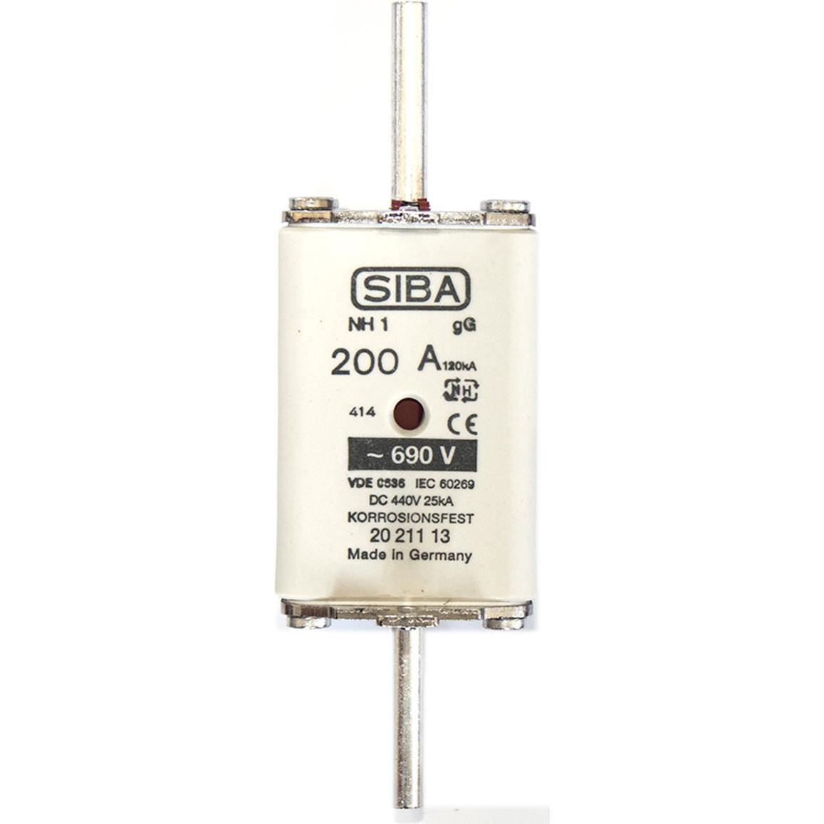 Siba, Sicherung, NH-Sicherungseinsatz (NH-DIN Sicherung, 80 A)