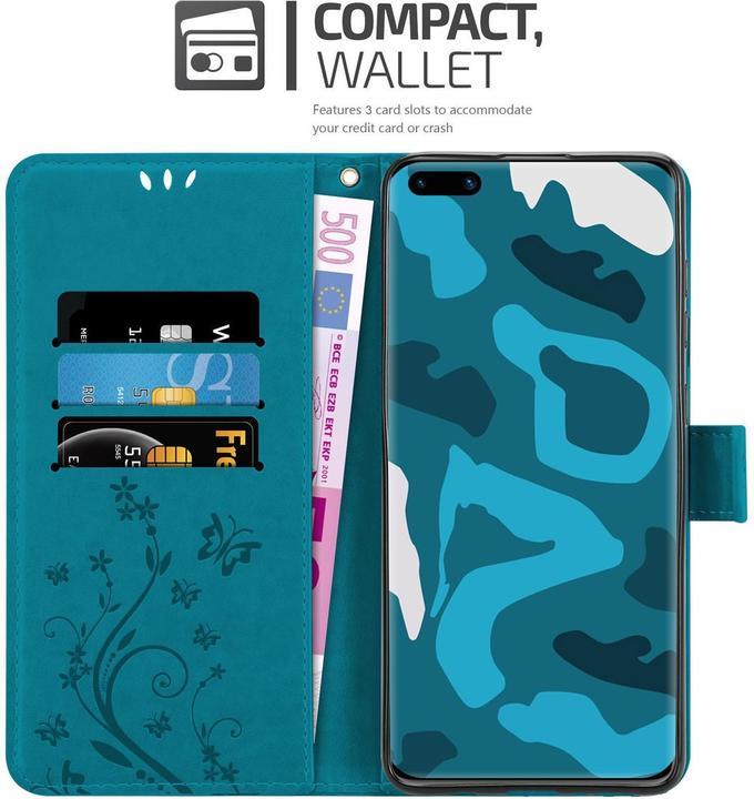 Produktbild Cadorabo Flower Book Cover (Huawei P40 Pro)