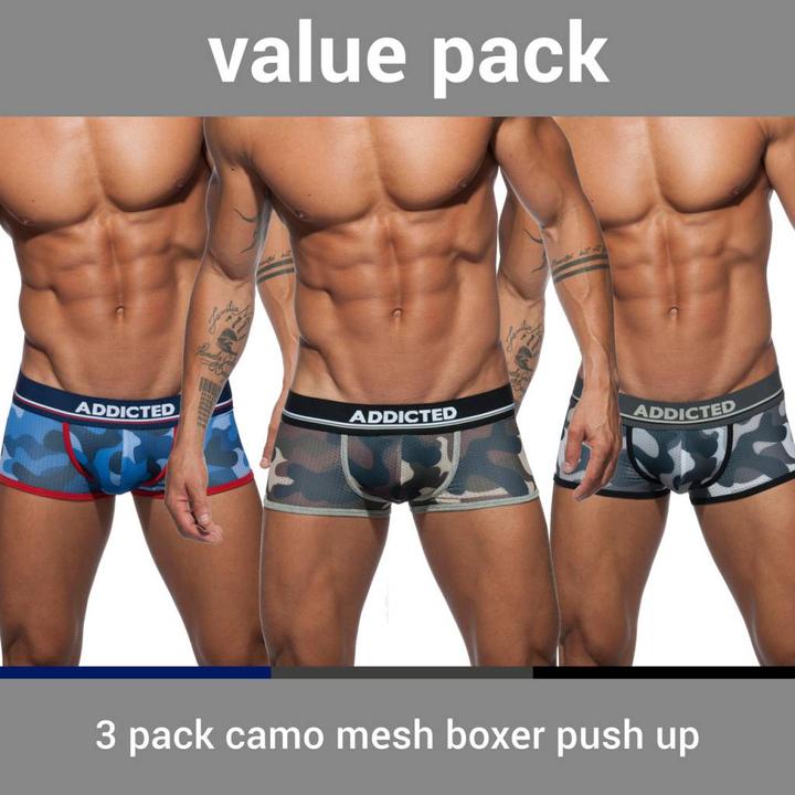 Produktbild Addicted Three Pack Camo Boxer (S, 3er Pack)