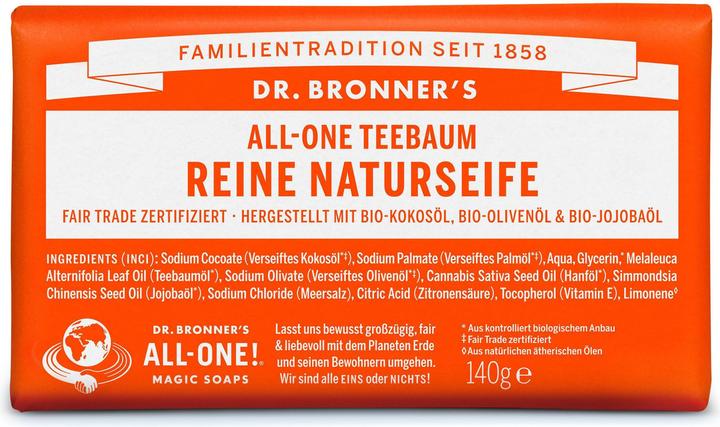 Dr. Bronner's All-One Natural Soap Tea Tree 140g