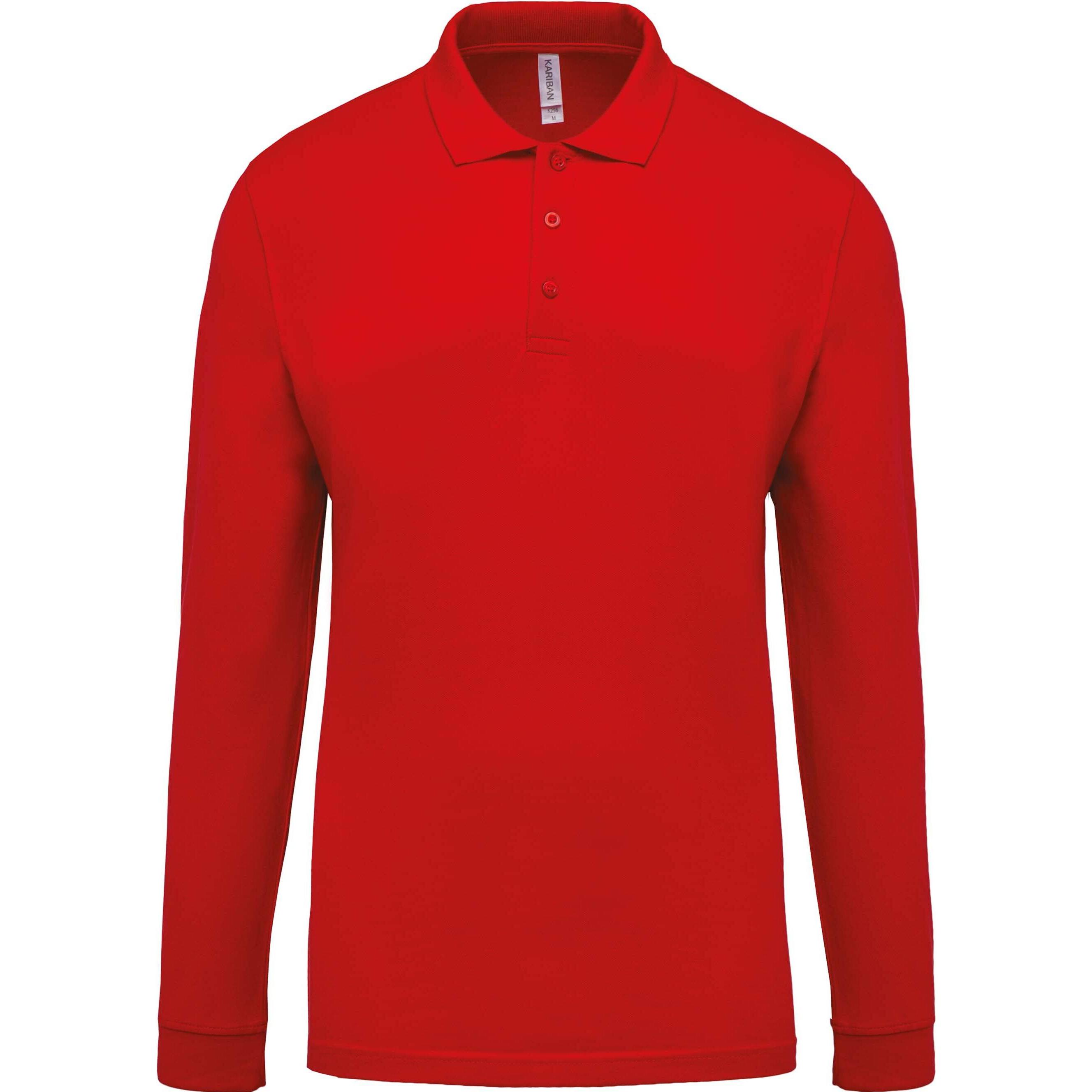 Kariban, Herren, Shirt, Piqué, Rot, (S)