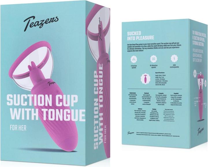 Actual product image Teazers Suction Cup with Clitoris Vibrator