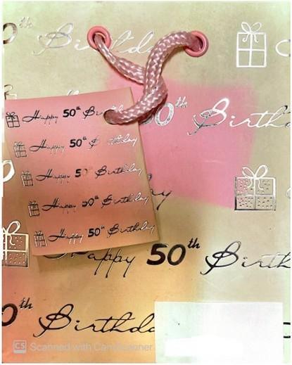 Produktbild Generic Geschenkbeutel Happy Geschenke 50. (50x)