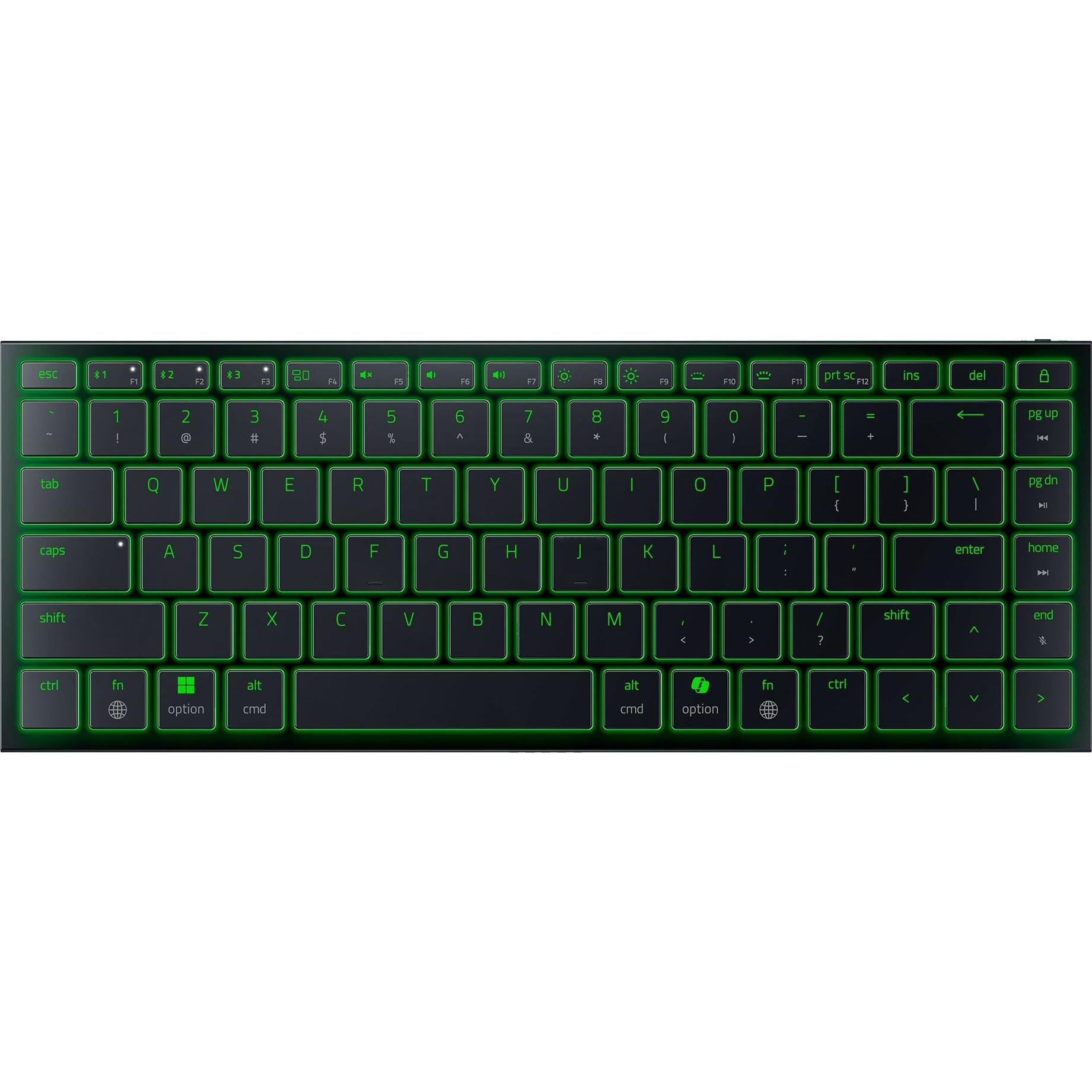 Razer Joro Portable Keyboard (US, Kabellos), Tastatur, Schwarz