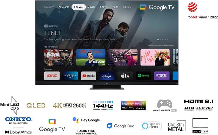 Produktbild TCL 65C935 (65", C935, QLED, 4K, 2022)