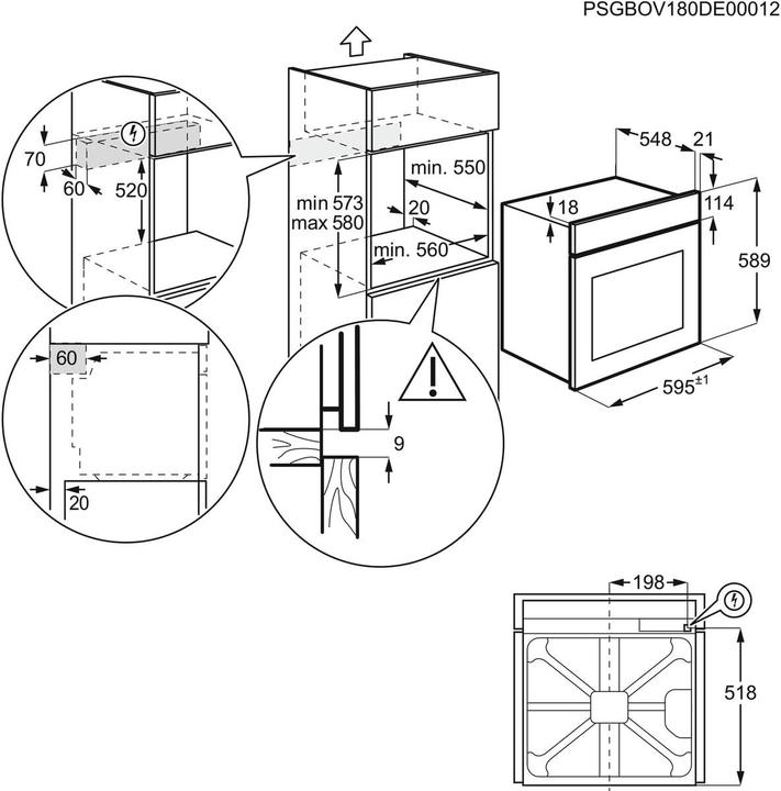 Produktbild Electrolux EOH2H044K Multi C Elektrobackofen