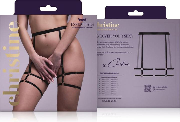 Produktbild Christine Le Duc Strappy Strumpfhalter ing Schwarz (One Size)