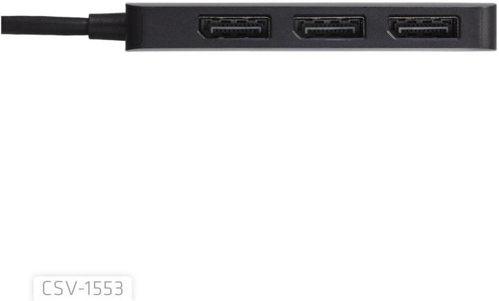 Produktbild Club 3D Club3D MST-Hub USB 3.2 Typ C > 3x DP 4K60Hz St/Bu retail (USB-C)