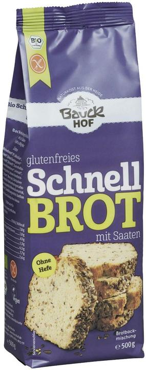 Bauckhof Pain rapide avec mélange de cuisson aux graines bio (500 g)