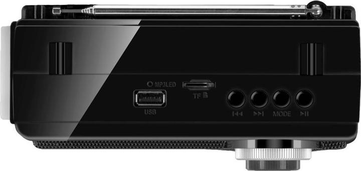 Actual product image Sven Głośnik SRP-155 czarny (3W, Bluetooth, FM/AM/SW, USB, microSD, latarka, bateria) (AM, FM, Bluetooth)