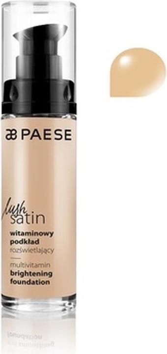 Image du produit Paese Fond de teint illuminateur Lush Satin Multivitaminés witaminowy podkład rozświetlający 31 Ciepły Beż (31 Beige chaud)