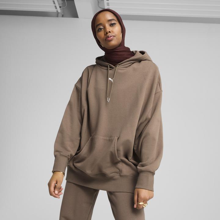 Actual product image Puma WARDROBE ESS Over-Oversized Hoodie TR (L)