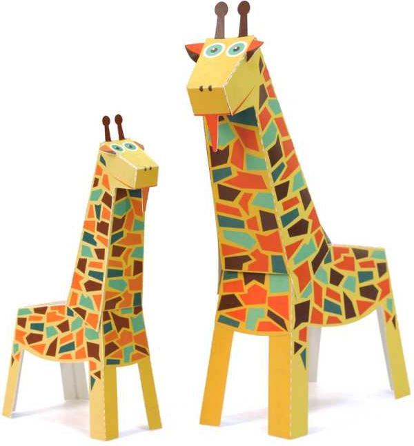 Actual product image Pukaca Paper toys. Maxi Giraffes (1 x)