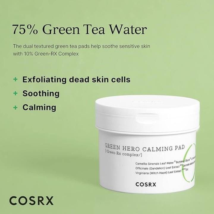 Actual product image Cosrx One Step Green Hero Calming Pad (Facial cleansing wipes, 700 ml)
