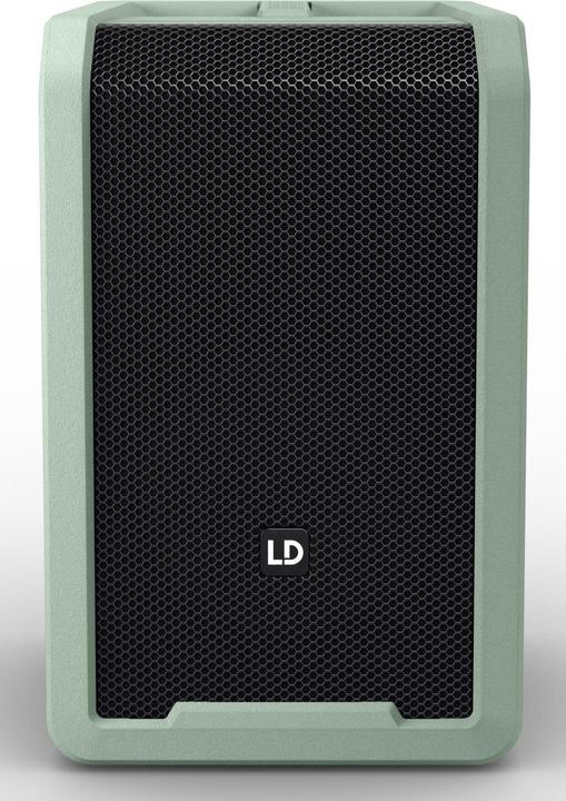 Immagine prodotto LD Systems ANNY® 8 GN - Altoparlante PA Bluetooth® portatile con batteria ricaricabile e mixer, verde avventura (Attivo, 1x 80 W)