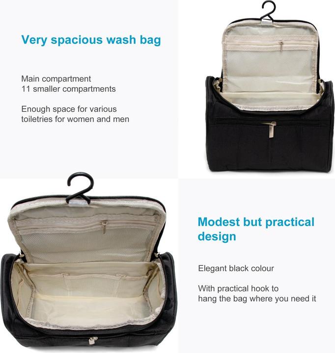 Actual product image Intirilife Polyester cosmetic bag