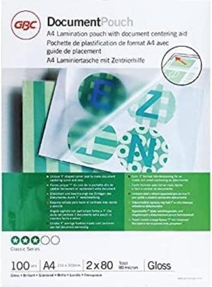 Produktbild GBC Laminierfolie (A4, 100 Stück, 80 µm)