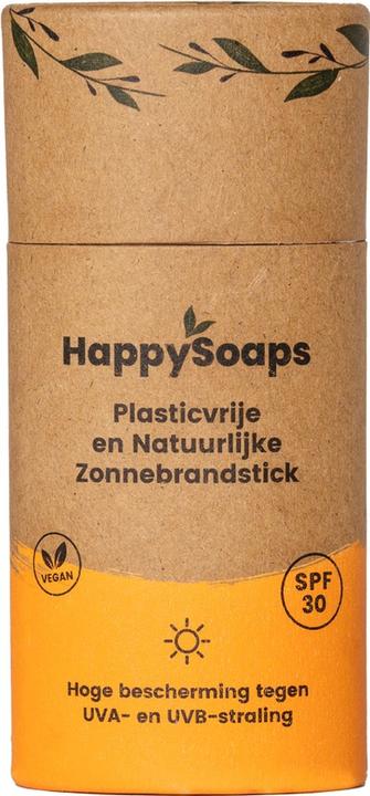 Actual product image Happy Soaps Happysoaps Sunscreen Stick Spf 30 - High Uva And Uvb Protection - Suitable For Children - With Miner (Sun stick, SPF 30, 50 g)