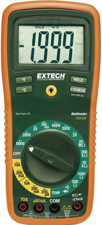 Produktbild Extech Hand-Multimeter digital EX410A (CAT III 600V, Hand-Multimeter)