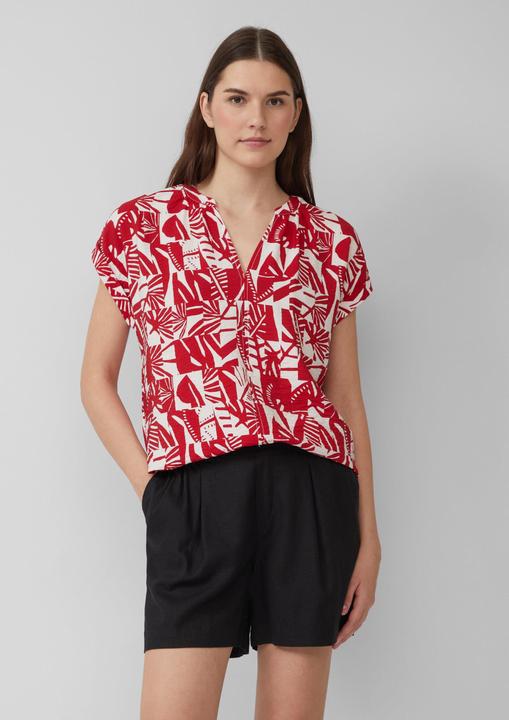 Produktbild S.Oliver Bluse Strukturierte Bluse mit Raff-Details (46)