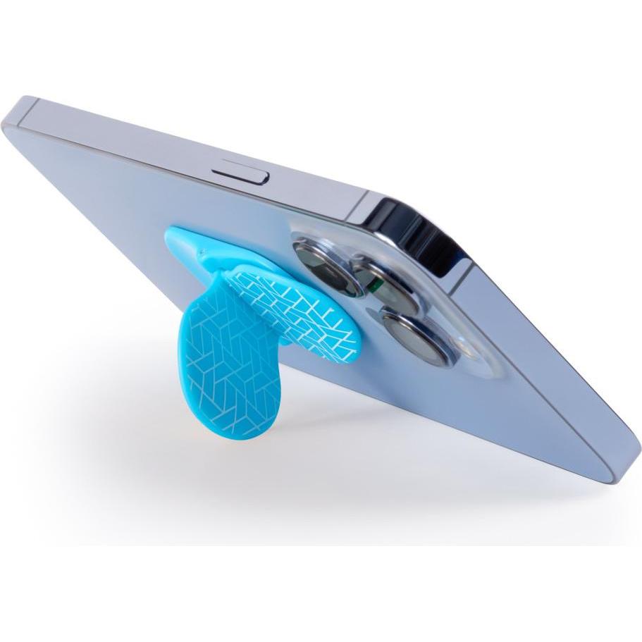 Thumbnail - Bookchair zipgrips Blue Geometrical 2 in 1 Hand, Smartphone Halterung, Blau