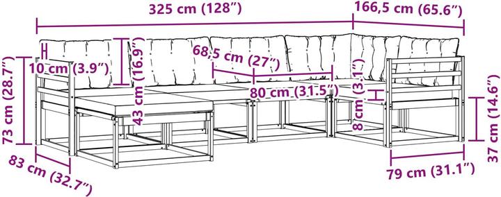 Immagine prodotto vidaXL Outdoor-Sofagarnitur