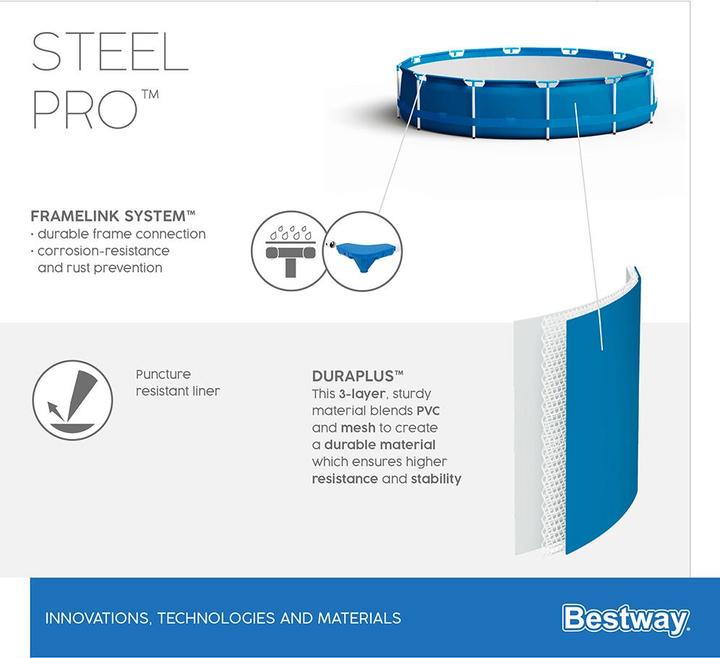 Produktbild Bestway Steel Pro Pool Set (366 x 76 cm)