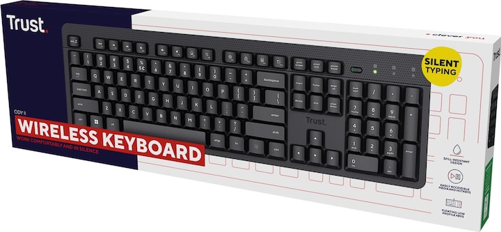 Produktbild Trust Ody Ii Wireless Keyboard De (DE, Kabellos)